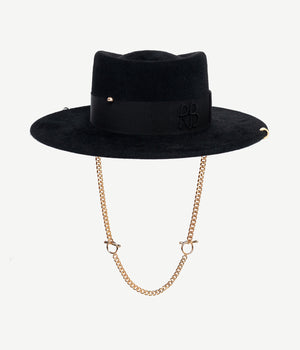 Chain Strap Gambler Hat