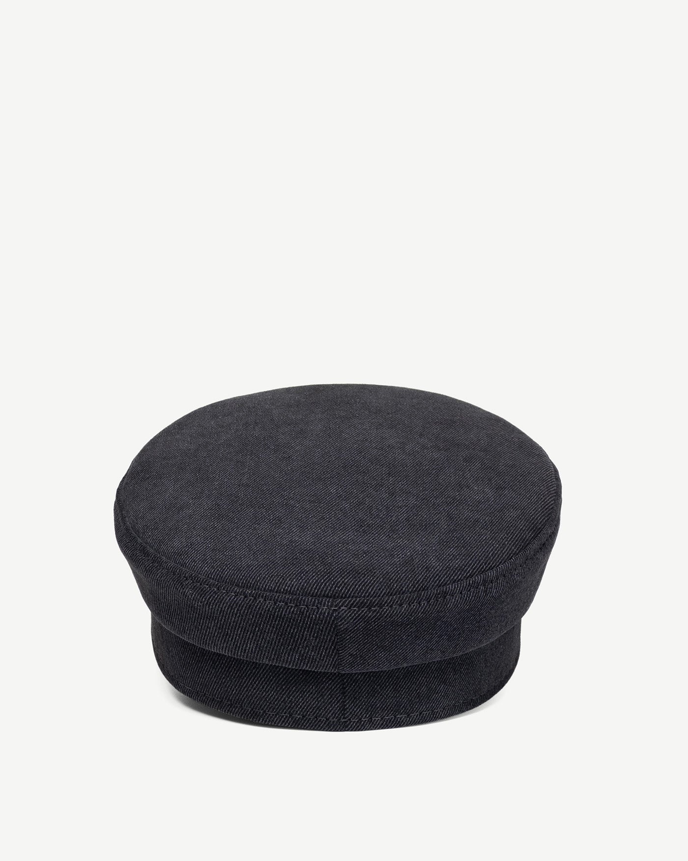 Distressed Denim Baker Boy Cap