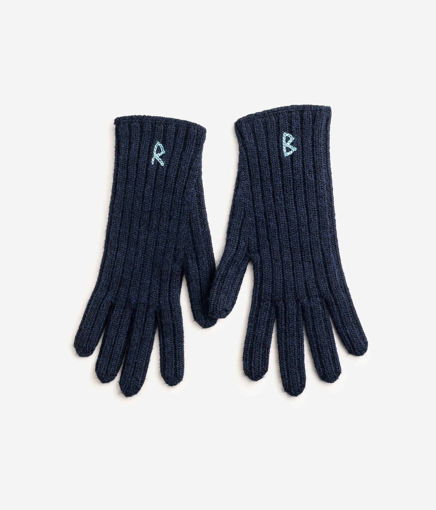 Photo, Gloves, Monogram-embroidered Wool Gloves