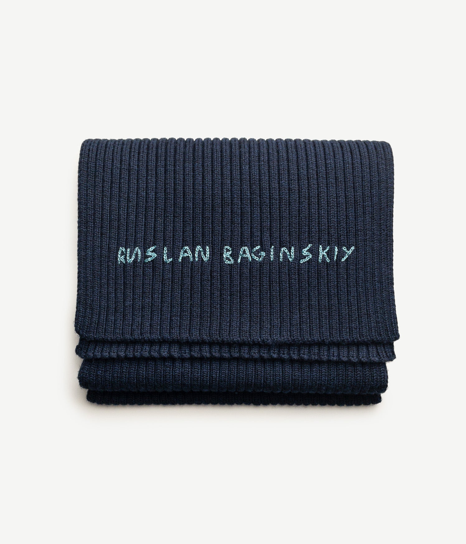 Photo, Scarf, Monogram-embroidered Wool Scarf