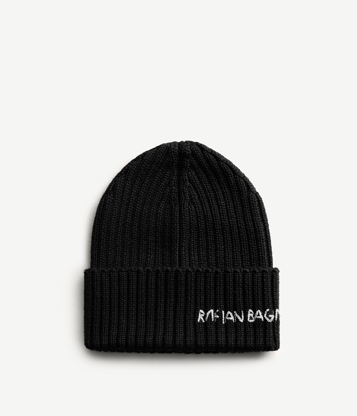 Beanie Hat, Monogram-embroidered Wool Beanie