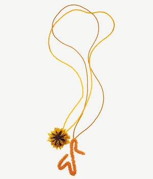 Set of two necklaces — Sunflower and Monogram Logo