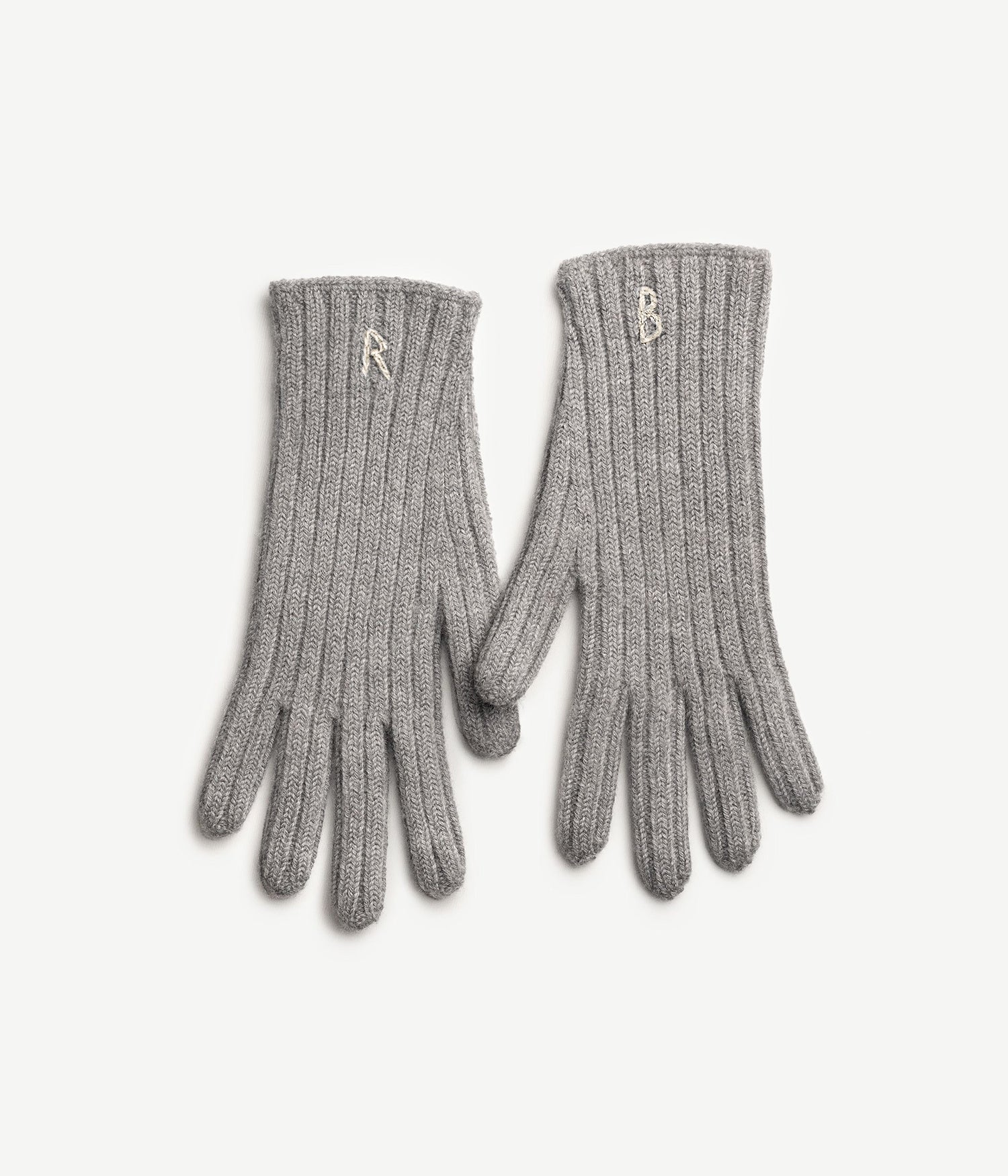 Monogram-embroidered Wool Gloves