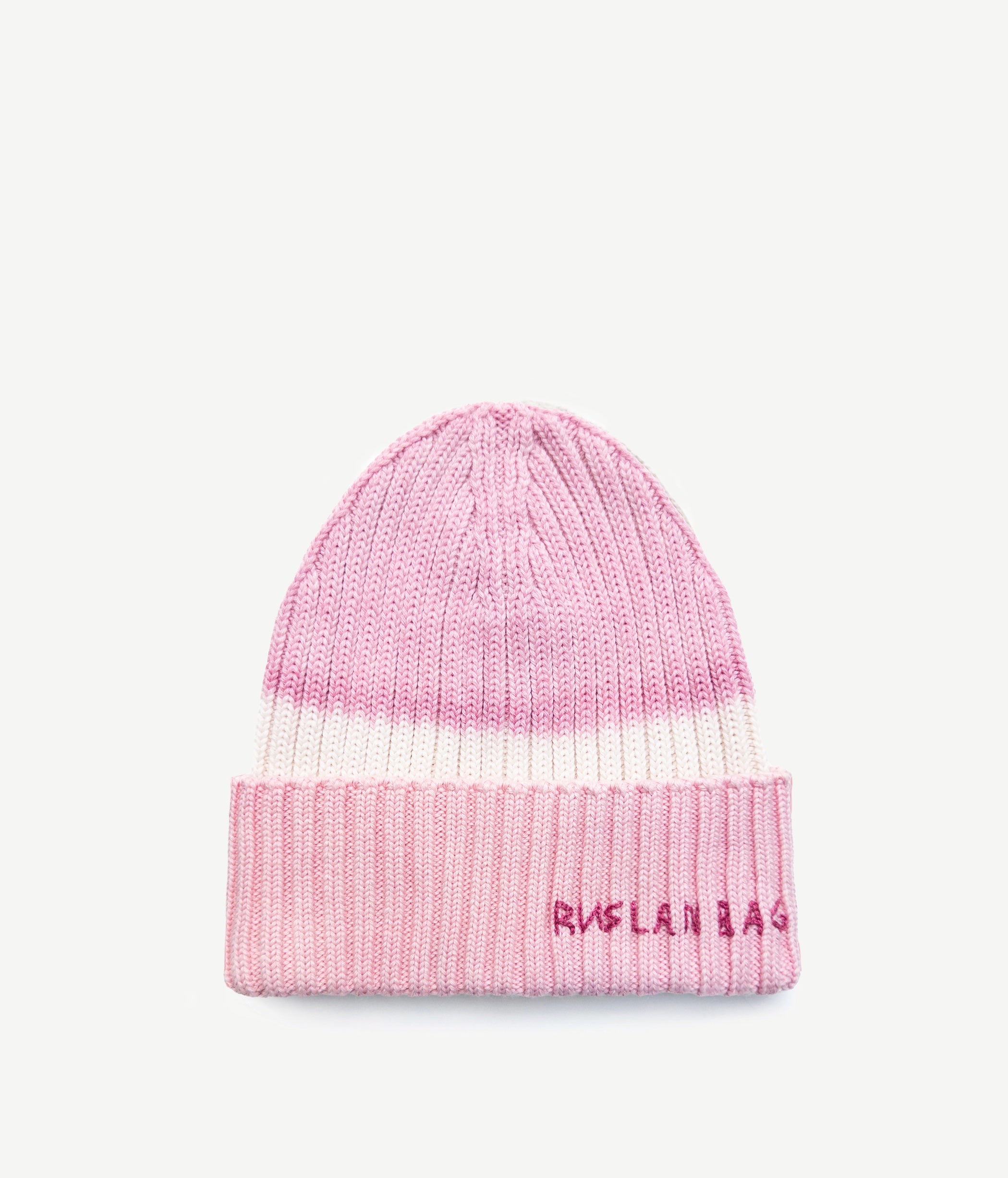 Pink, Hand-Dyed Beanie Hat