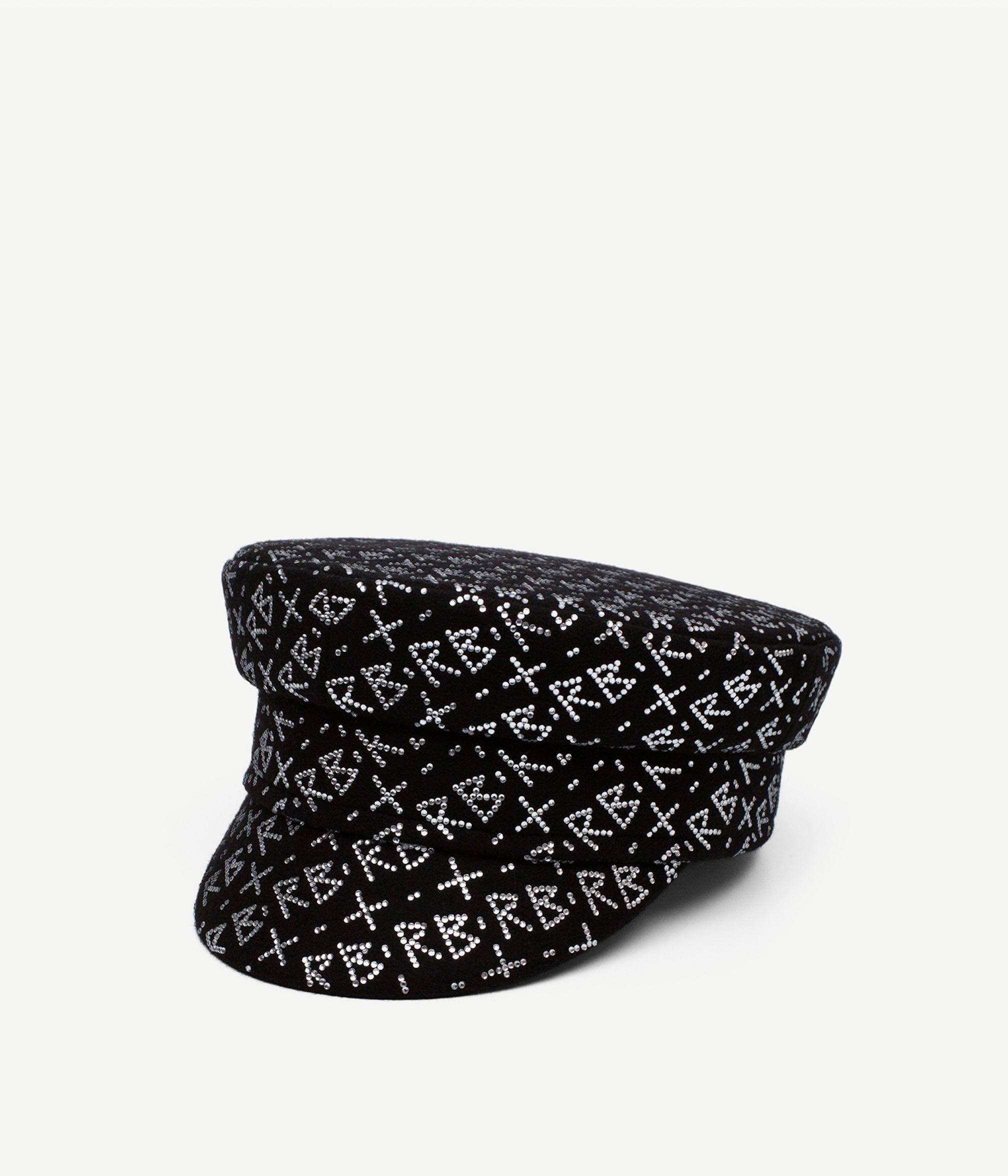 Fall 2026, Crystal-embellished Baker Boy Cap