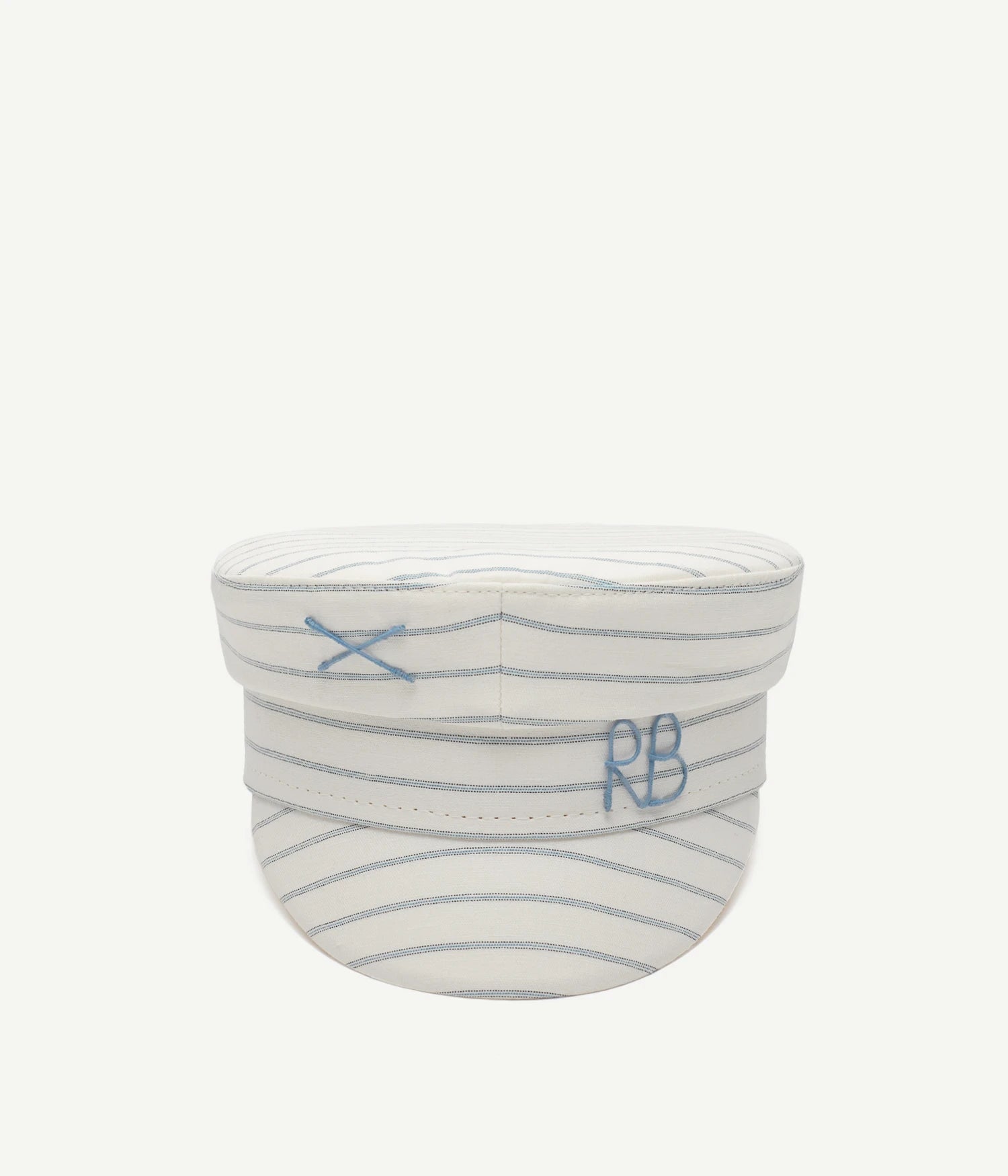 44_10, Logo-embellished Stripe-Pattern Baker Boy Cap