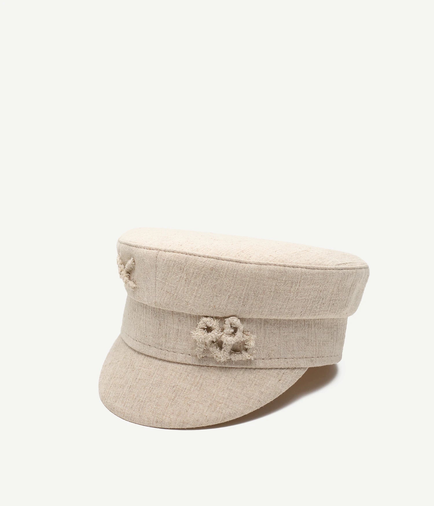 Logo-embellished Linen-blend Baker Boy Cap