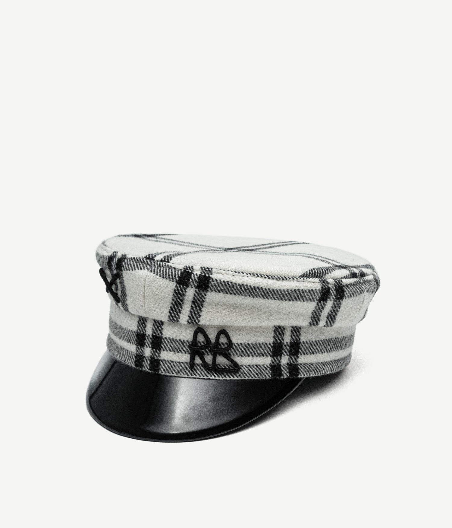 Hats, Logo-embellished Checked Baker Boy Cap
