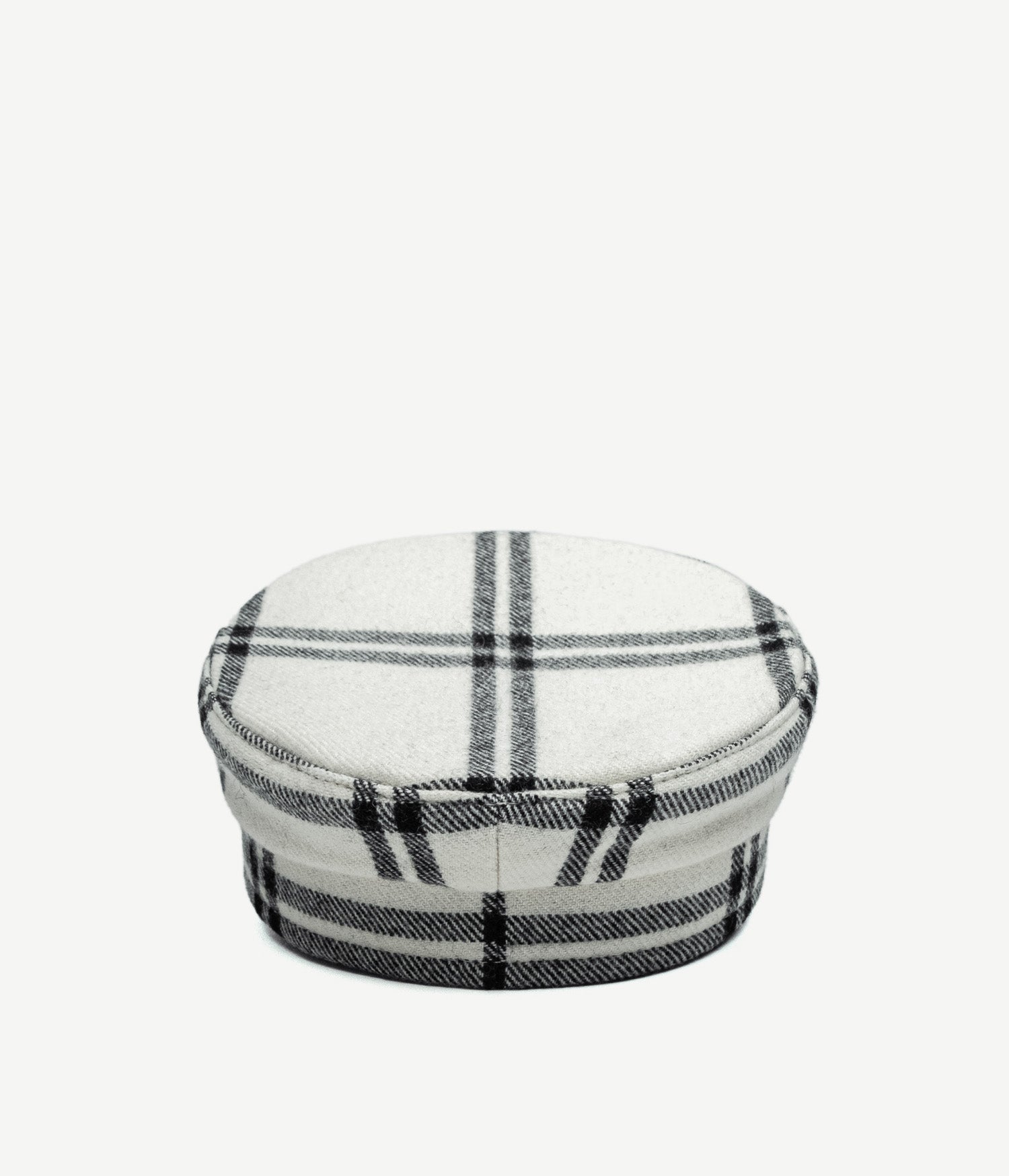 Logo-embellished Checked Baker Boy Cap