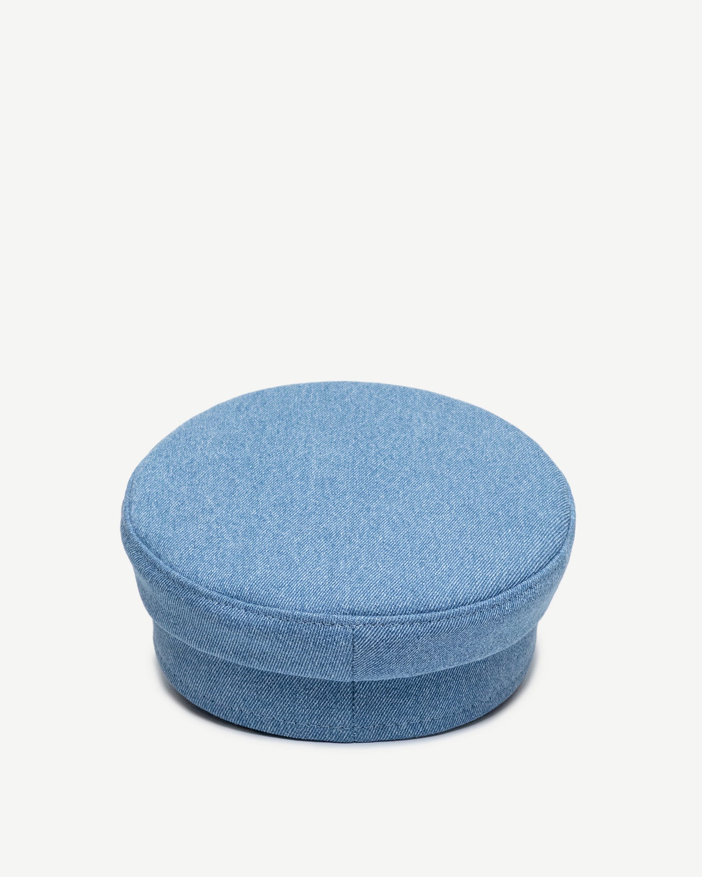 Distressed Denim Baker Boy Cap