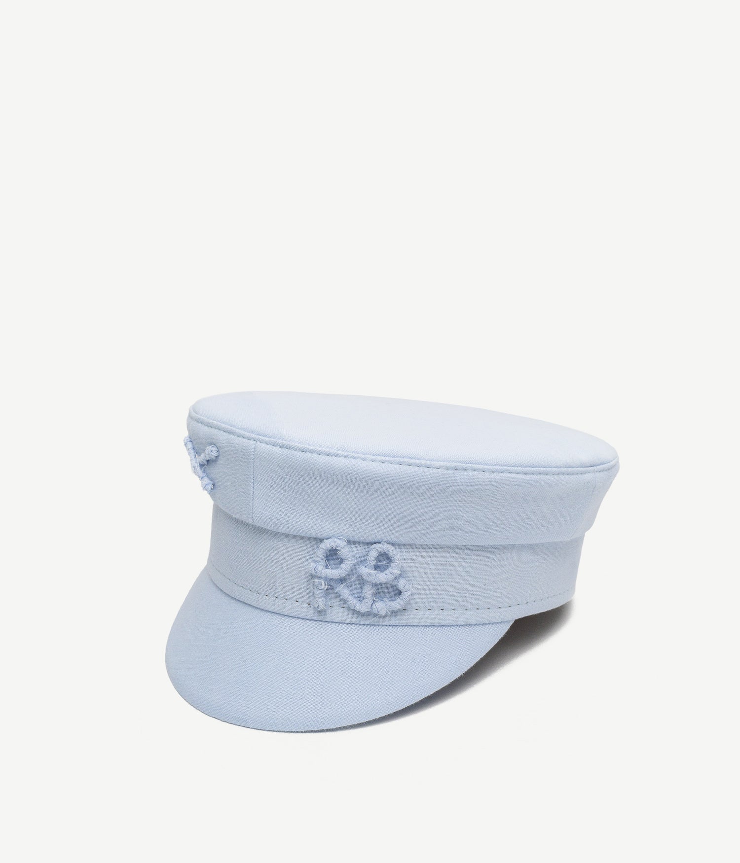 44_10, Monogram-embellished Linen Baker Boy Cap