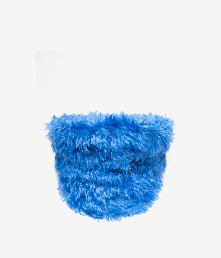 ruslan baginskiy Faux-Fur Baker Boy Cap FW23-24 KPC077-P-HH-WRB-XXS