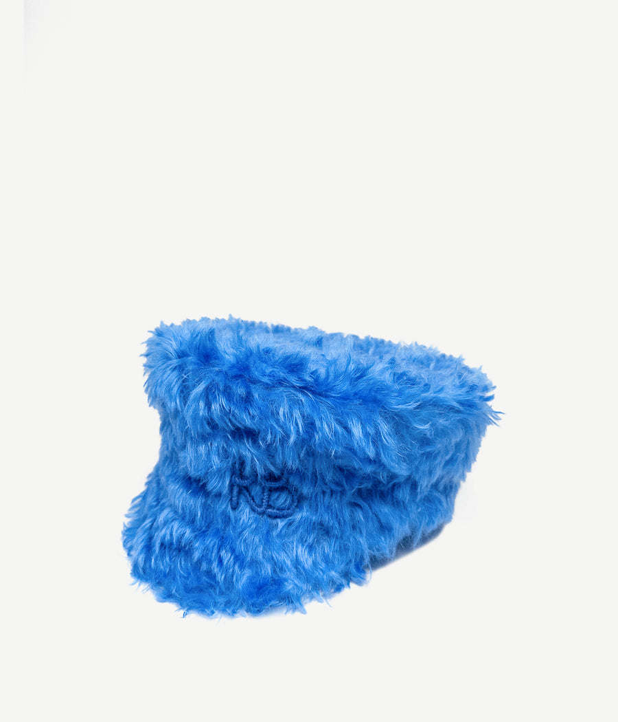 ruslan baginskiy Faux-Fur Baker Boy Cap FW23-24 KPC077-P-HH-WRB-XXS