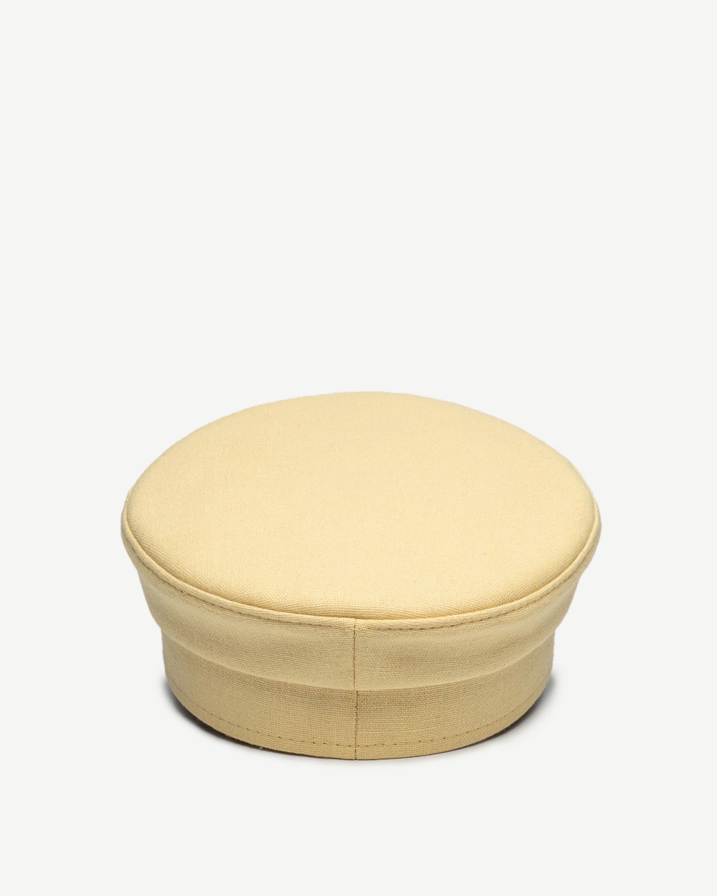 Photo, Baker Boy Cap, Linen Baker Boy Cap with Gold-Tone Logo-plaque
