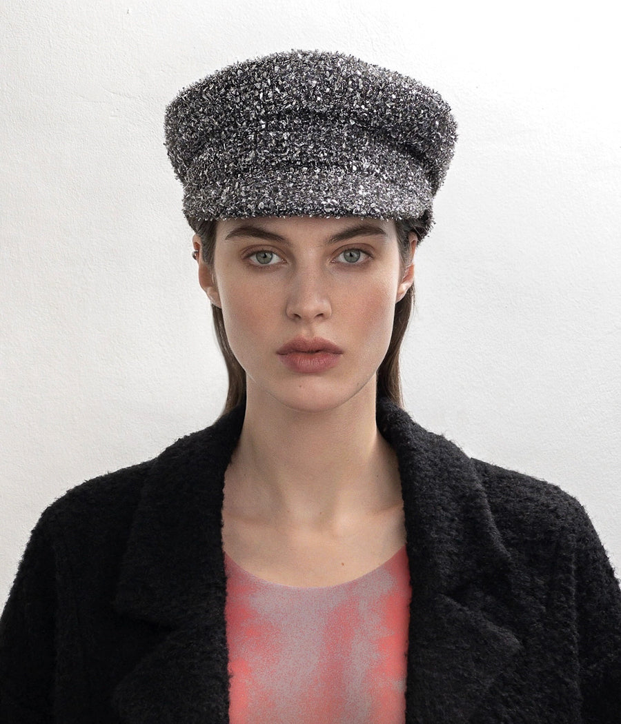 ruslan baginskiy Tweed Baker Boy Cap FW23-24 KPC110-P-TWD-XXS