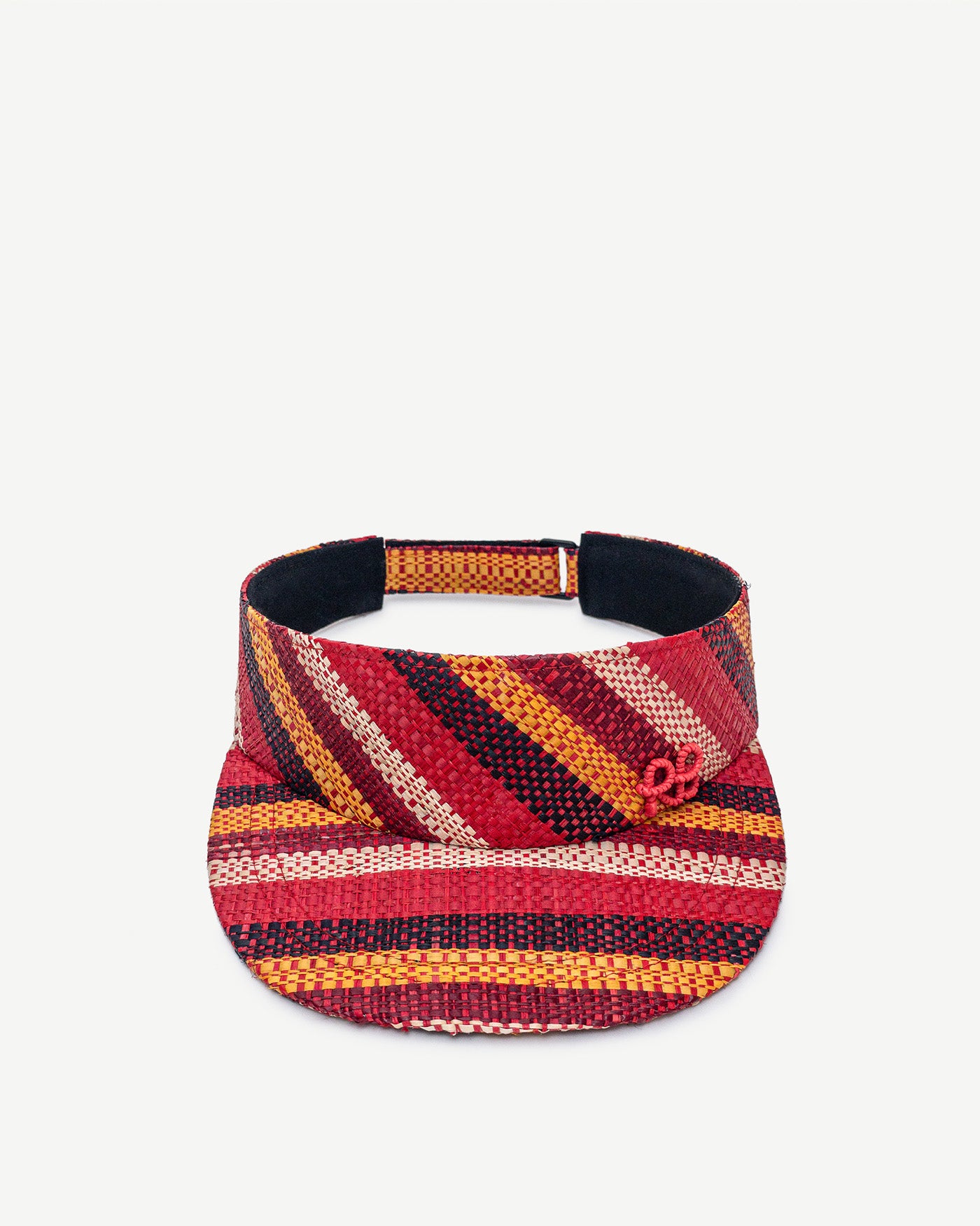 Monogram-embellished Multiсolored Straw Visor