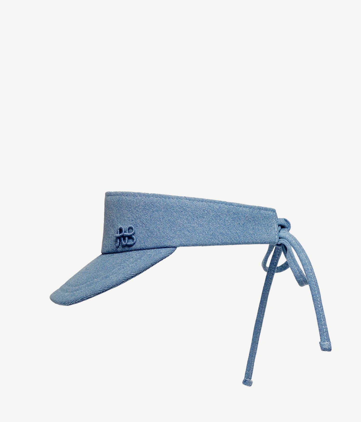 Denim Bow Tie Visor