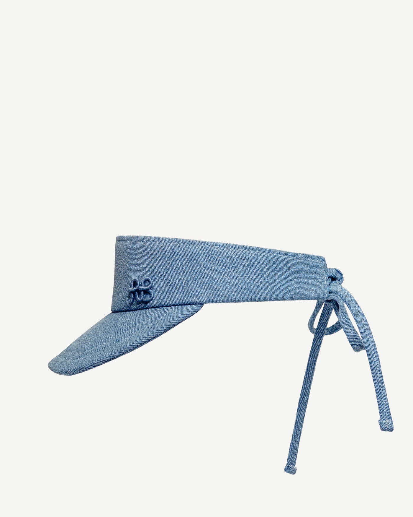 Denim Bow Tie Visor