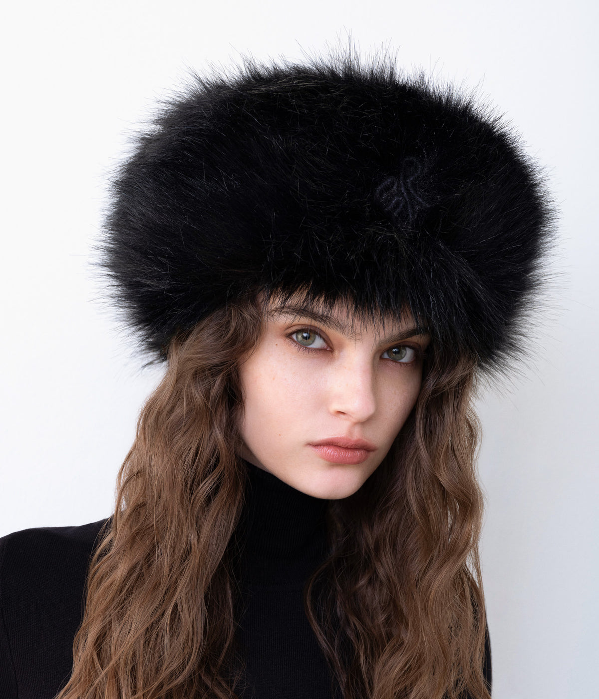 Pillbox Hat, Faux-Fur Pillbox Hat
