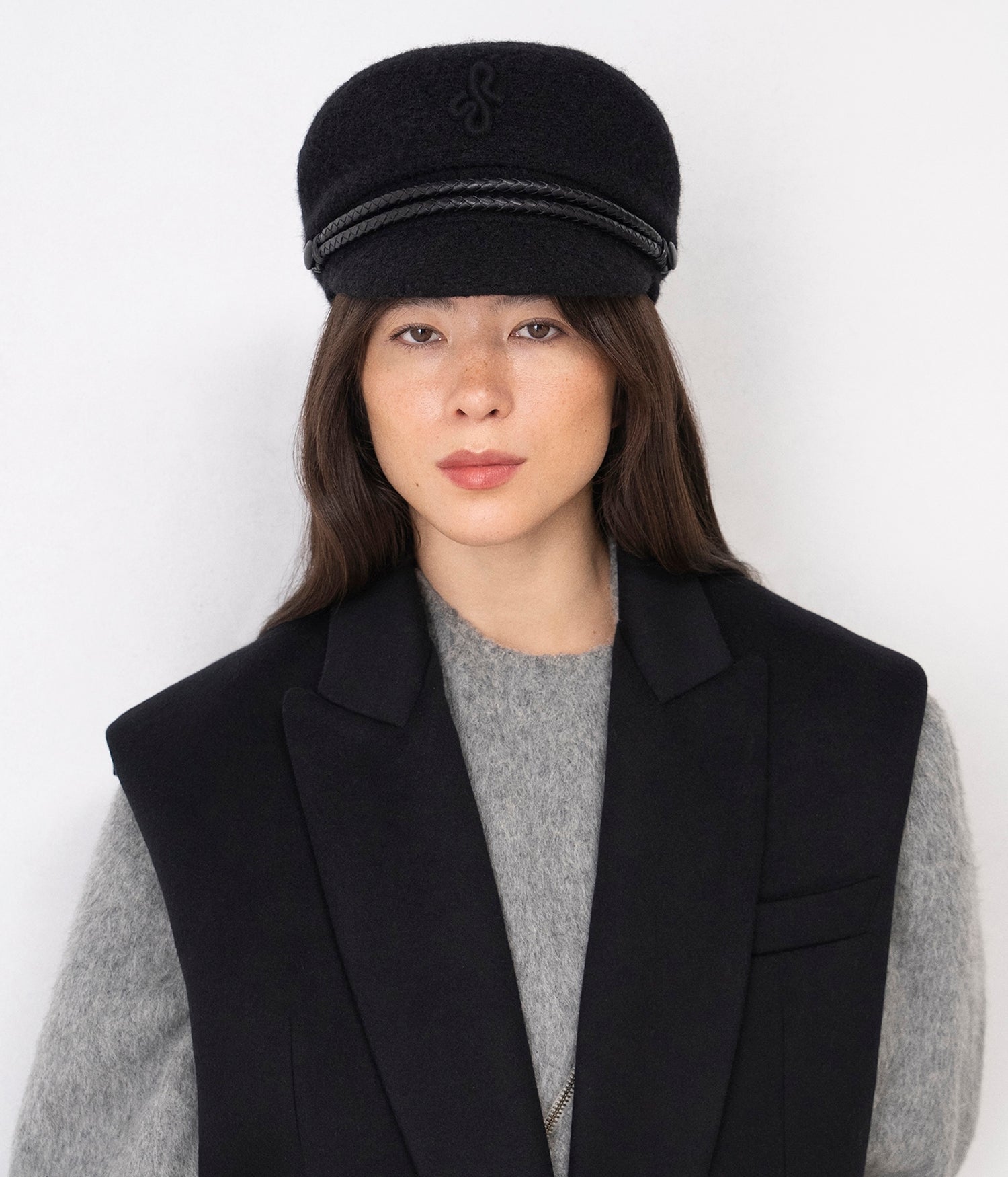 Photo, Baker Boy Cap, Monogram-embellished Cap