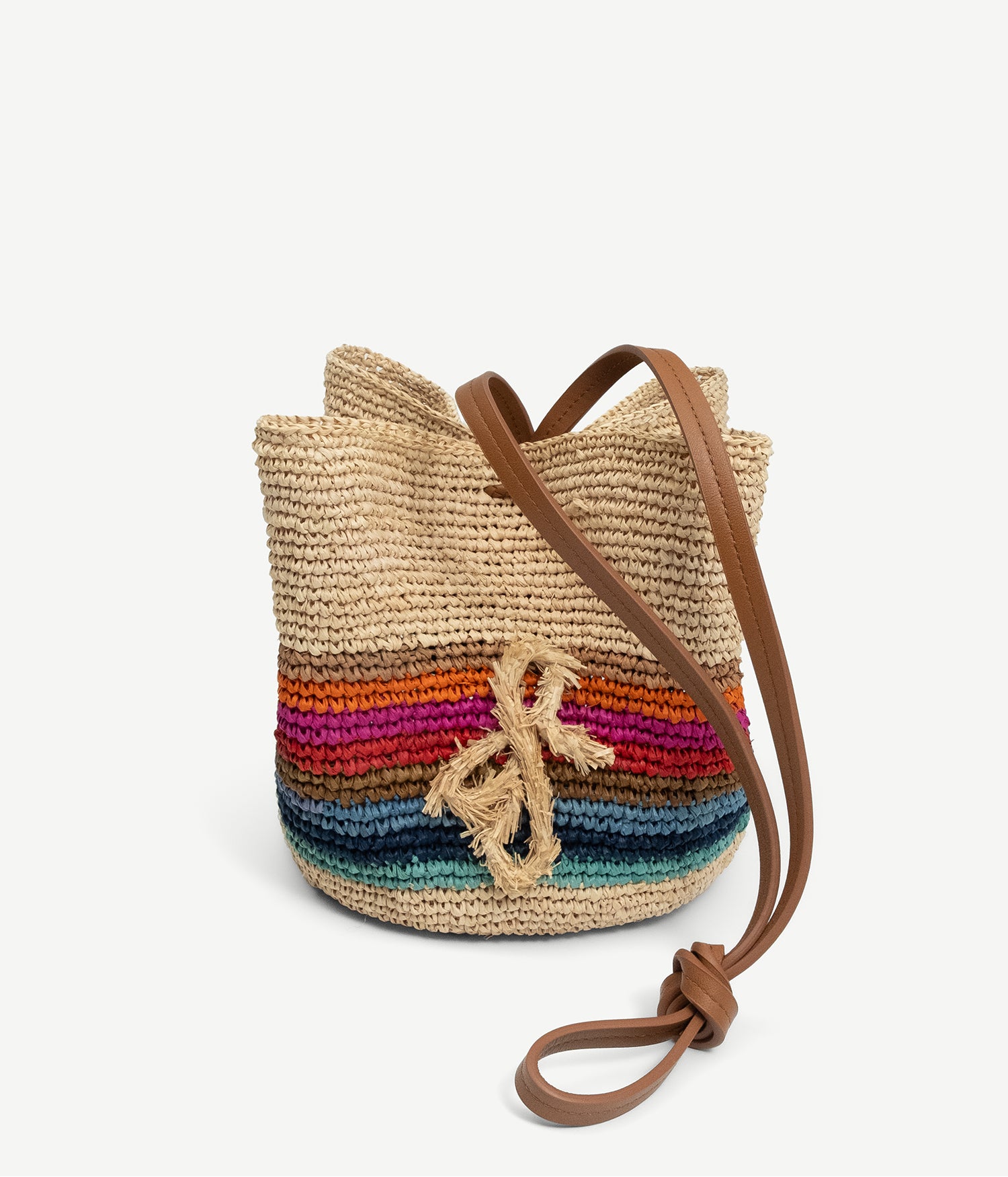 Striped Pouch Bag