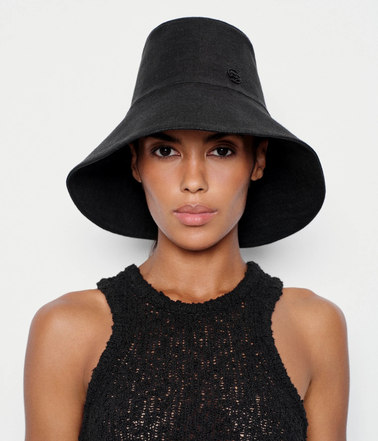 Embellished Bow Tie Bucket Hat