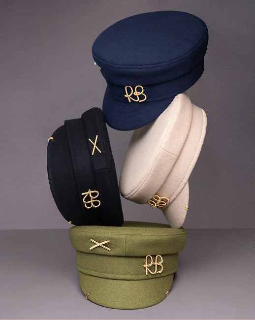 Monogram-embellished Cotton Headband • Ruslan Baginskiy Hats