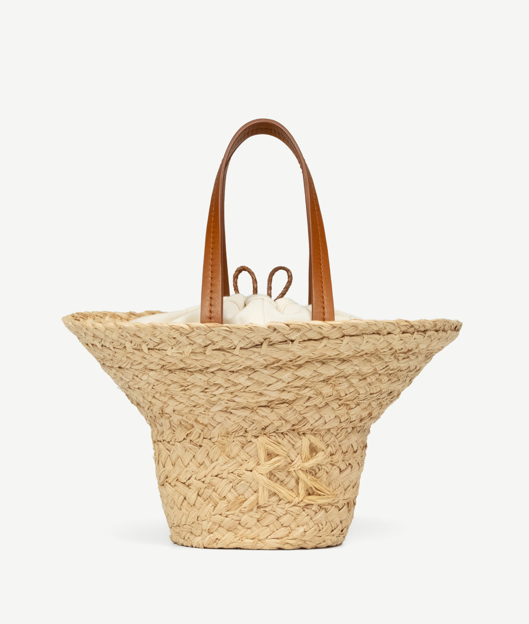 Mother’s Day Gifts, Ruslan Baginskiy Hat Shaped Bag The bag resembles a hat and is crafted from tightly woven natural straw that holds its shape well. It features brown leather handles for comfortable carrying on the shoulder or by hand. Featuring a cotton pouch for safely storing belongings, the bag is finished with the RB monogram.Handmade in Ukraine.