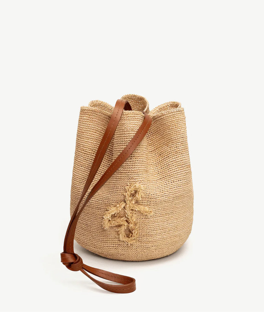 ALLwithoudDIS, Ruslan Baginskiy HatBagIt’s a Hat, It’s a Bag, It’s a HatBag! The story behind the name of this transformer accessory is the most special. While the form of the previous bags is our interpretation of a basket and a tote, the highlight of the collection is an inventive RB design, vividly demonstrating the evolution of the brand, which has been centered around headwear for over 8 years. The HatBag holds a name that best underscores its idea.The HatBag is a transformer accessory that can be worn as a straw bucket hat or as a bag with a long leather strap, over the shoulder or on the arm.