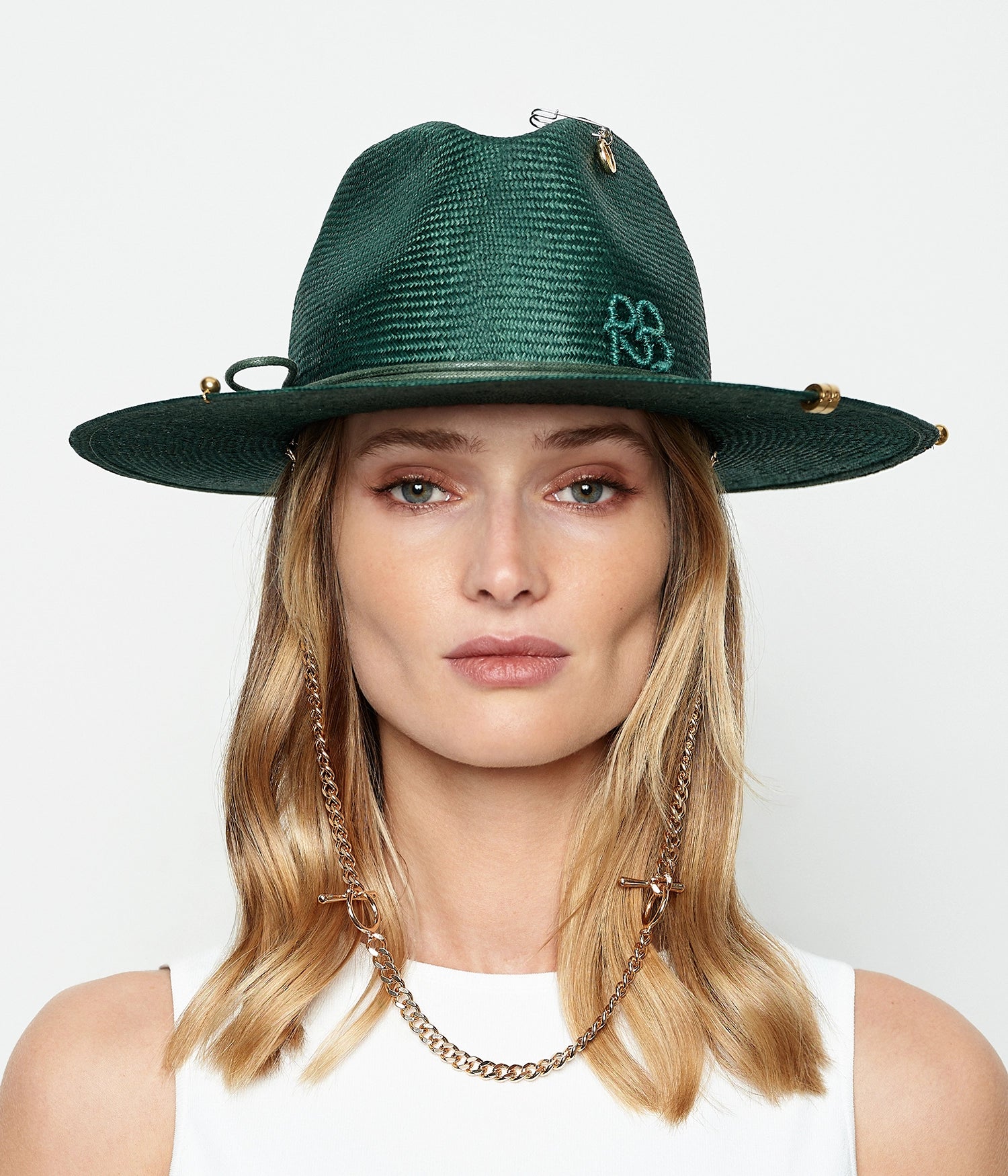 Ruslan Baginskiy SS/R 2023, Chain Strap Fedora Hat