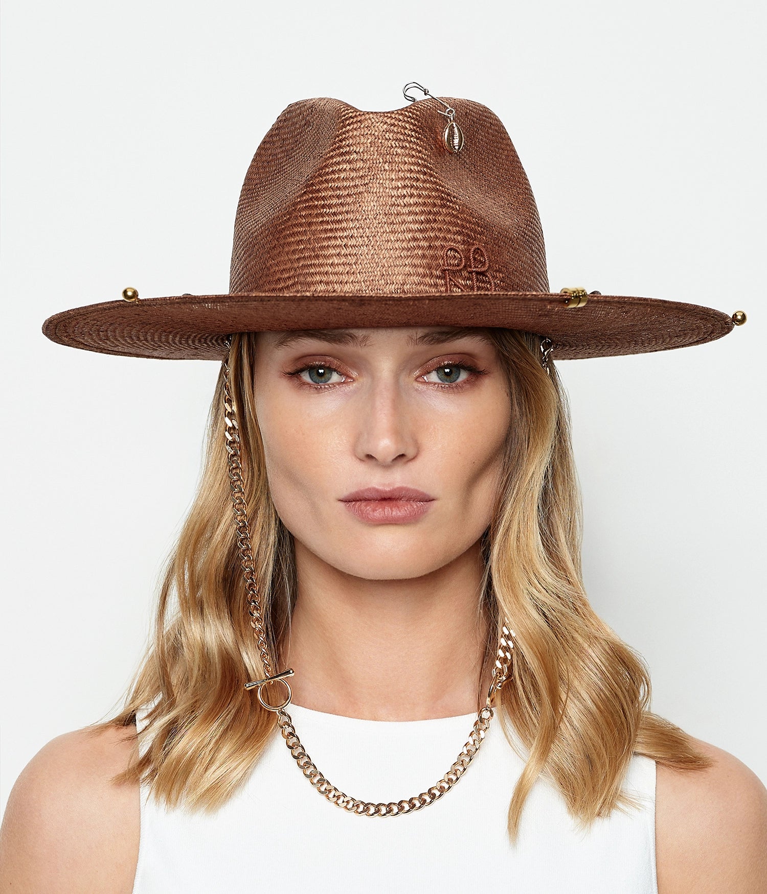 Ruslan Baginskiy SS/R 2023, Chain Strap Fedora Hat