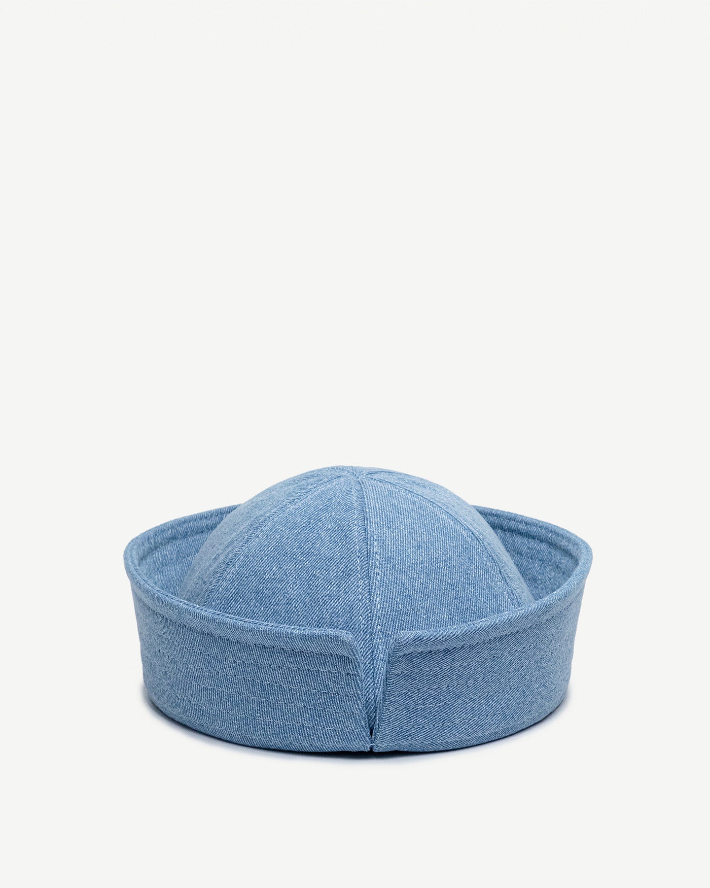 Monogram-embellished Denim Sailor Hat • Ruslan Baginskiy Hats