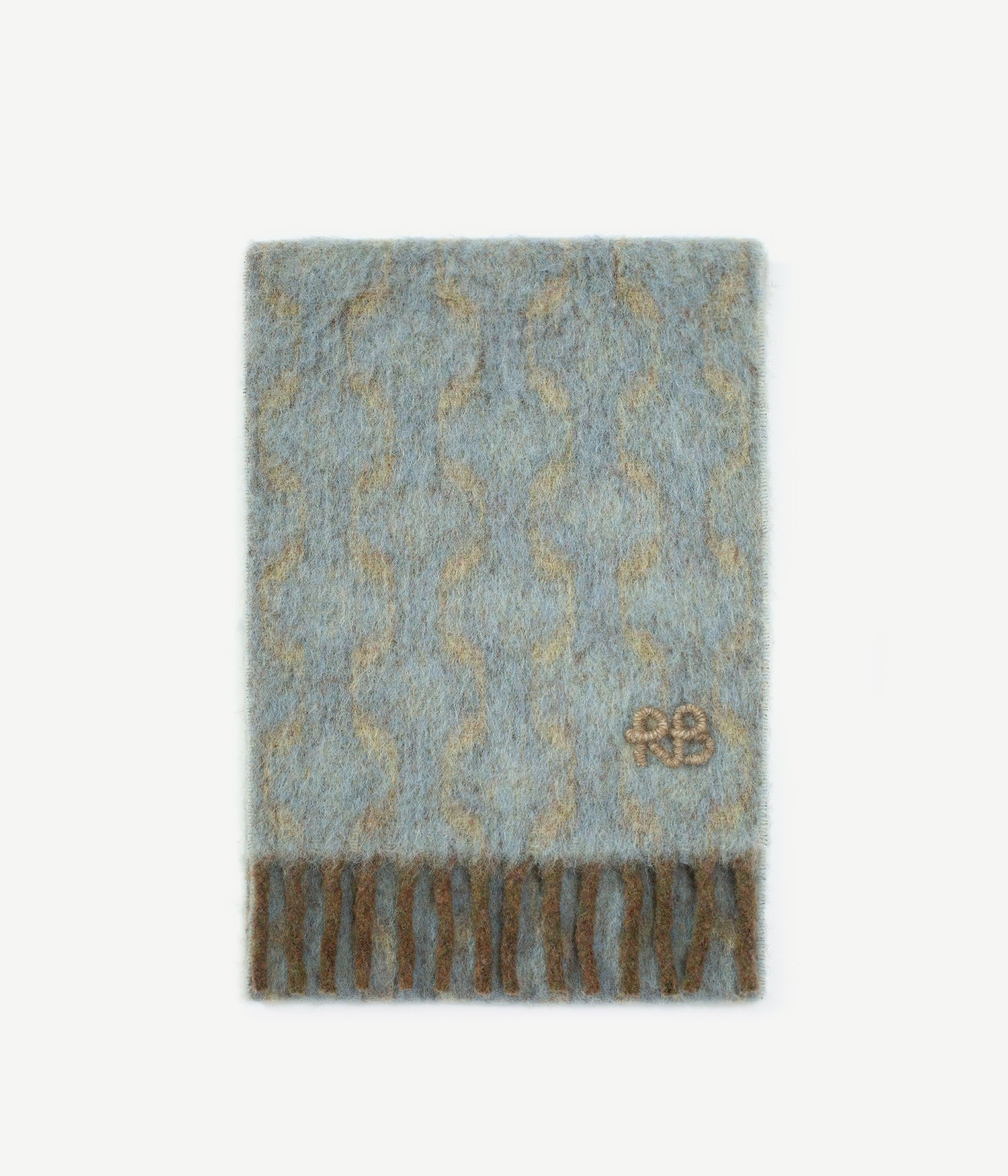 Photo, Scarf, RB-Logo fringed alpaca-blend scarf Max