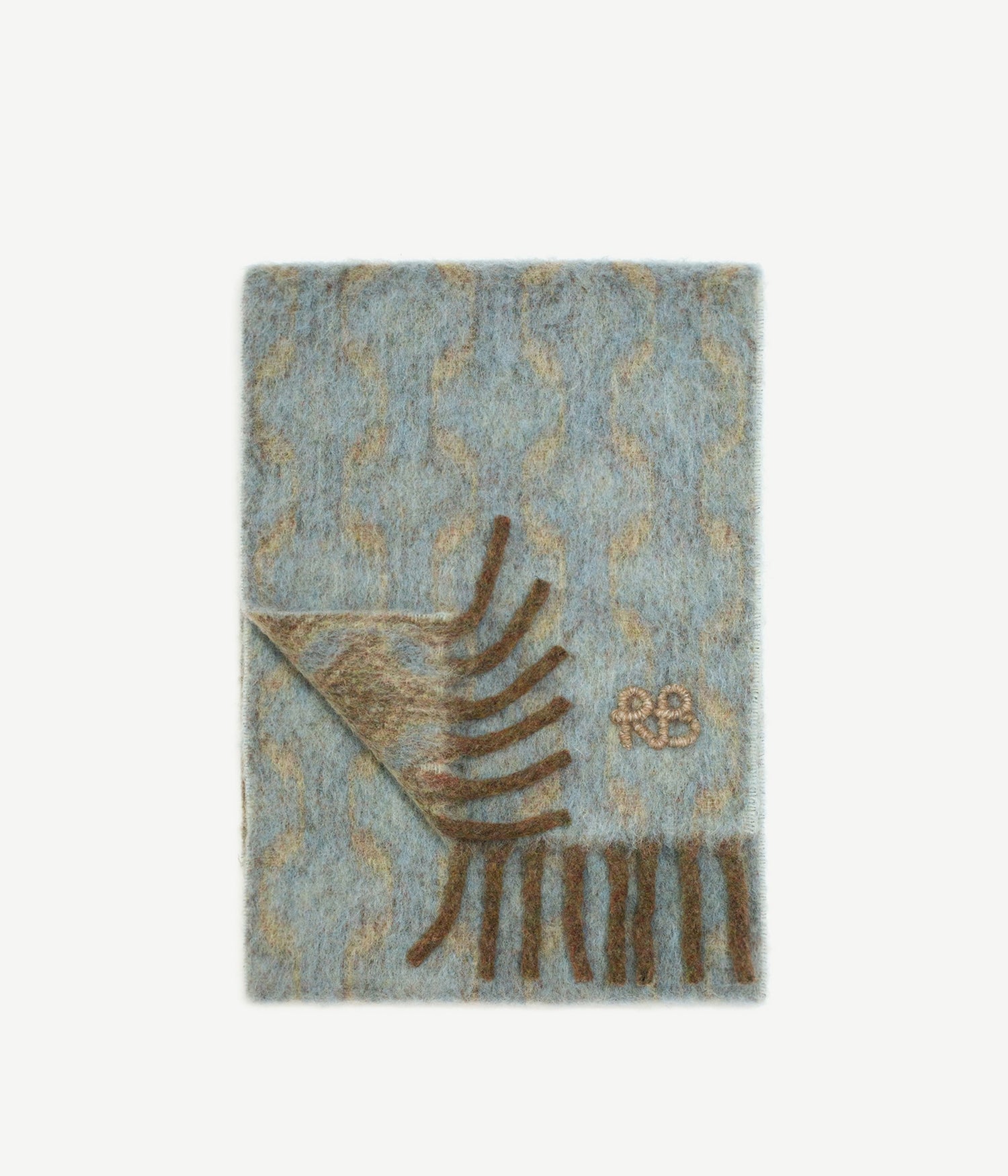 Photo, Scarf, RB-Logo fringed alpaca-blend scarf Max