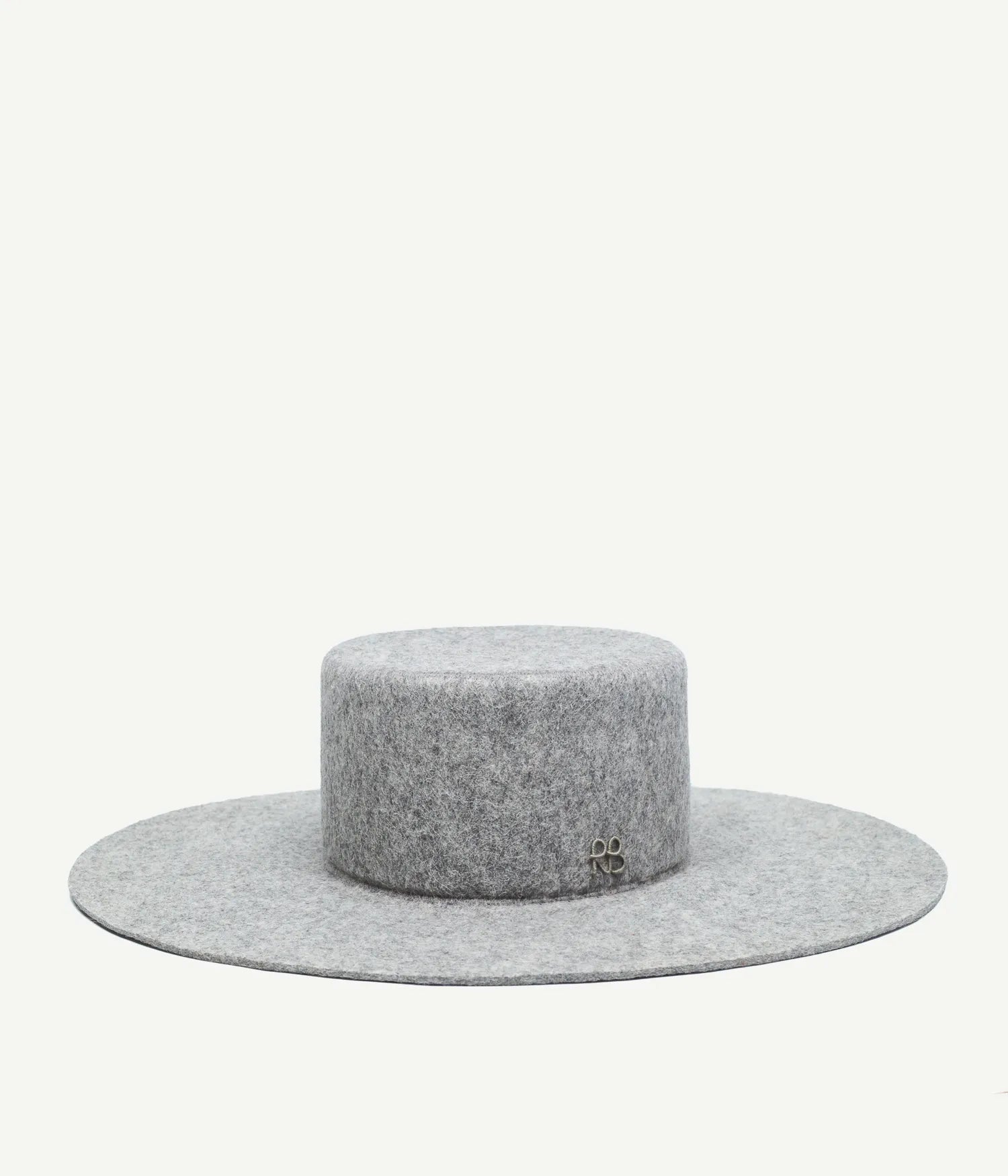 Logo-Embellished Wide-Brimmed Canotier Hat