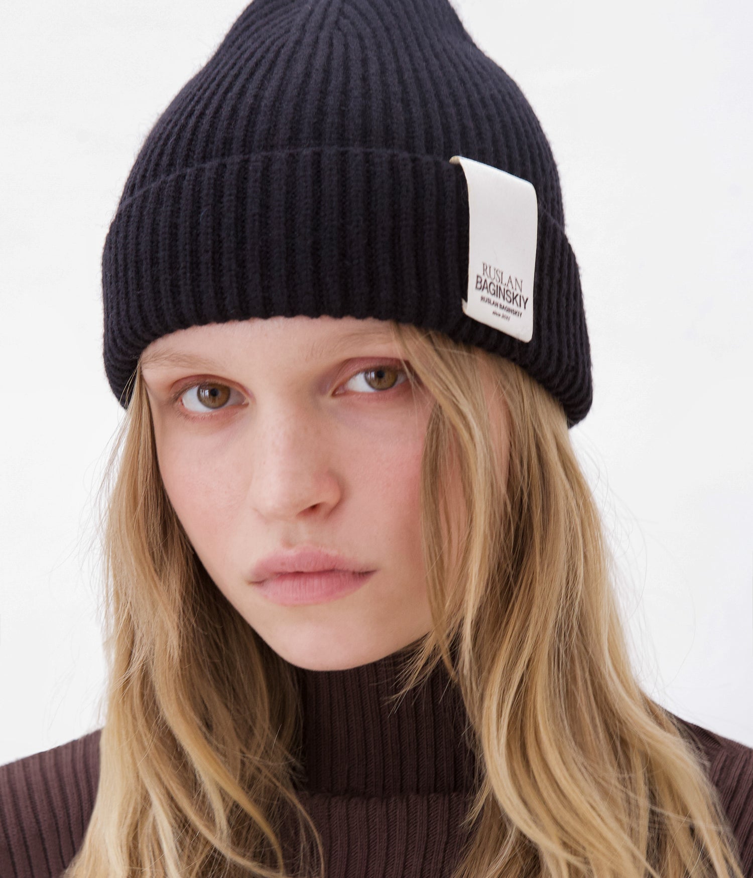 Beanie Hat, Appliquéd Wool-blend beanie BN033-VWNE