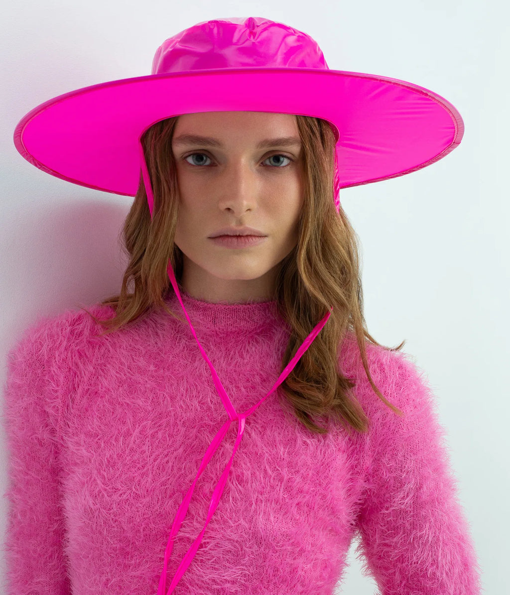 【関税&送料込】RUSLAN BAGINSKIY Hats Pink Crystal-embellished Satin Baker Boy Cap • Ruslan Baginskiy