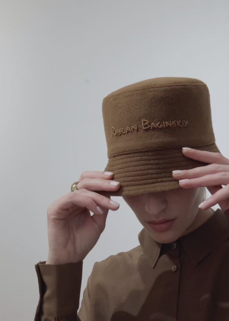 Beads-embellished Bucket Hat (Ruslan Baginskiy)