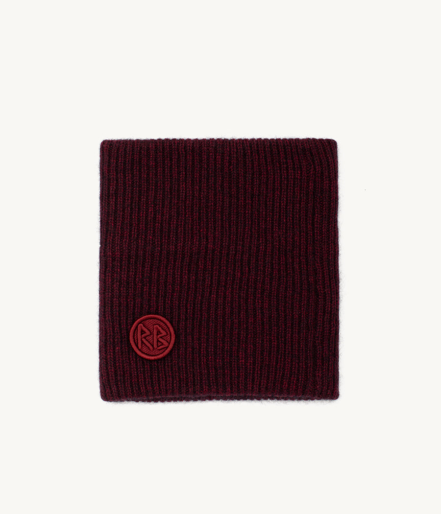 Marsala Logo Patch Scarf