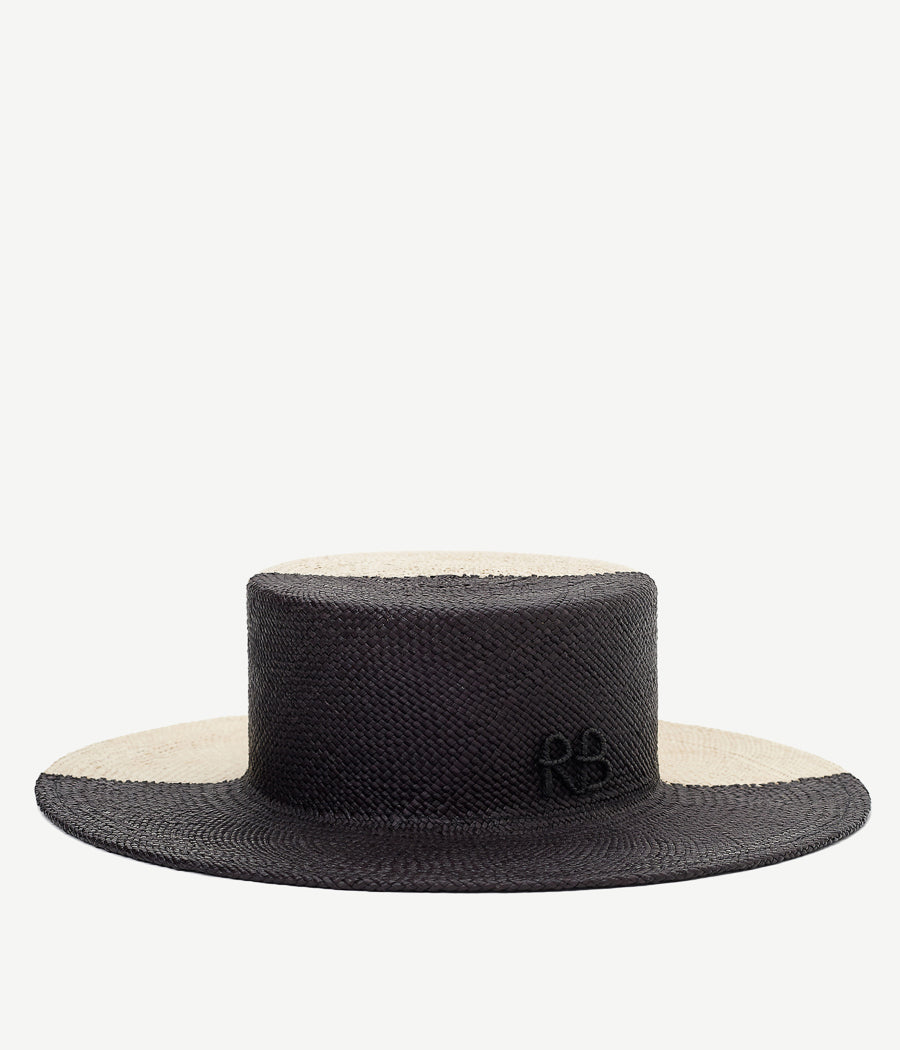 Photo, , Bi-Color Boater Hat
