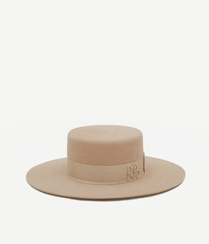 Wide Brim Canotier Hat