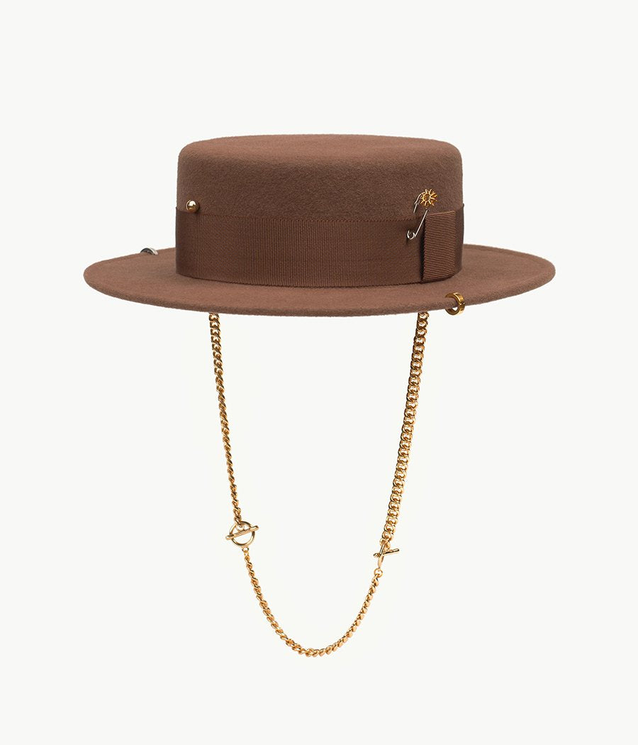 Photo, , Piercing Canotier Hat