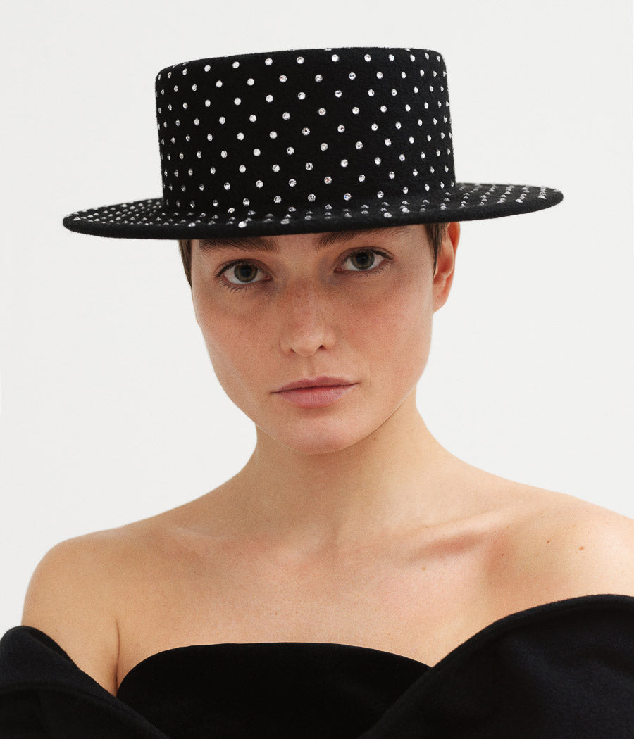 ハット RUSLAN BAGINSKIY FW25 'Ivy' hat (IVC033 BLACK) Two-Of-A-Kind • Ruslan Baginskiy Hats & Accessories - United