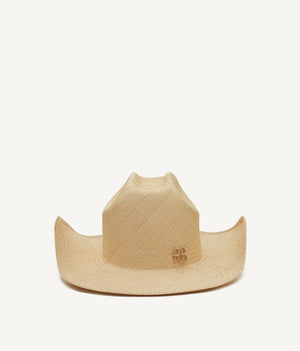 Monogram-embellished Cowboy Hat CWB036-STR-SRB-XS Ruslan Baginskiy