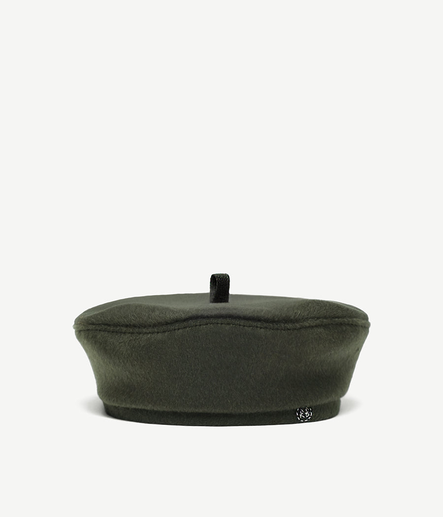 Produkty, ruslan baginskiy Monogram-embroidered Wool Beret FW23-24 BRT070-W-PT-XXS