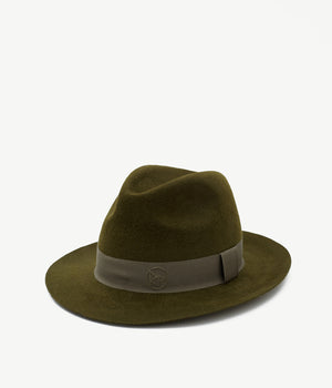 Dark Green Fedora Hat