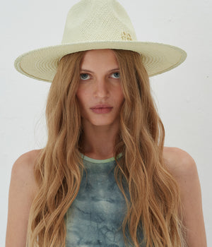 Monogram-embellished Fedora Hat FDR017-STR-WRB-XS Ruslan Baginskiy