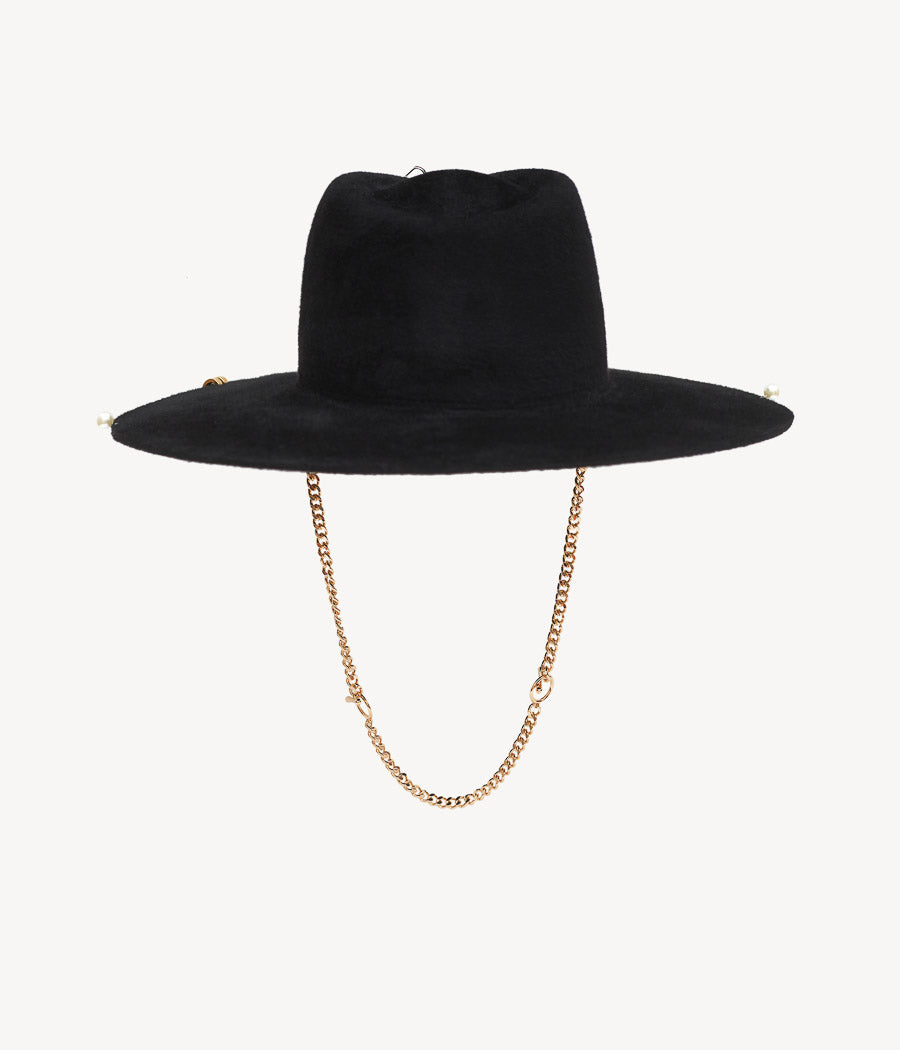 Photo, Hats, Chain Strap Fedora Hat
