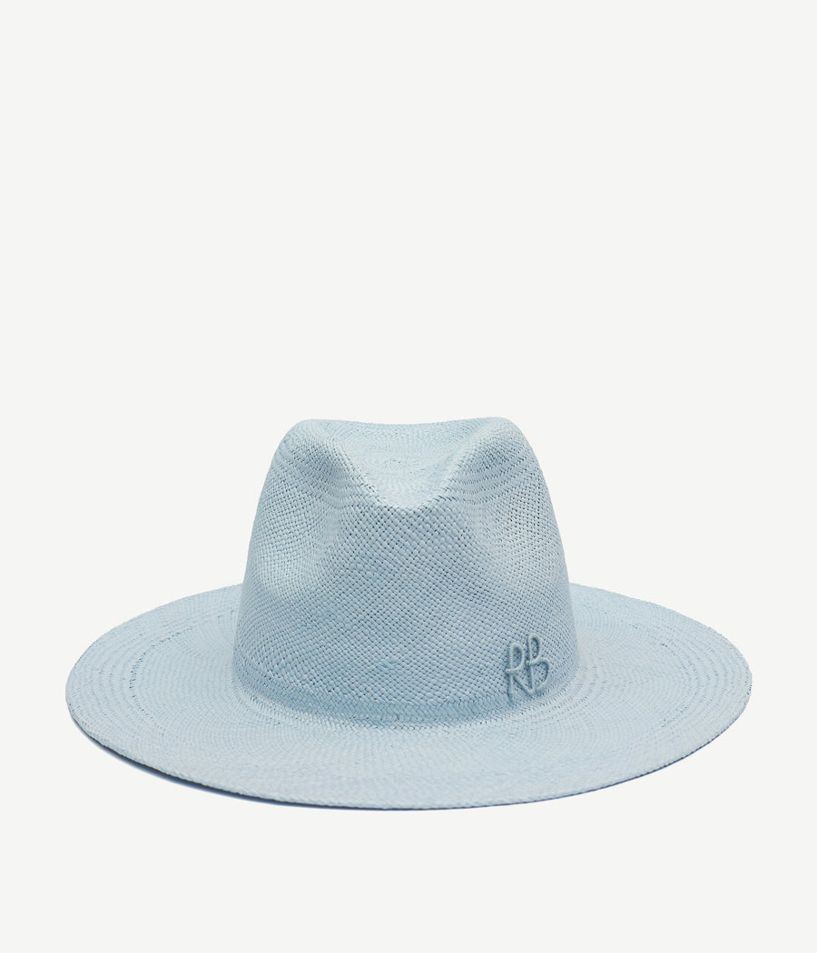 Ruslan Baginskiy SS/R 2023, Monogram-embellished Fedora Hat FDR077-STR-SRB-XS Ruslan Baginskiy