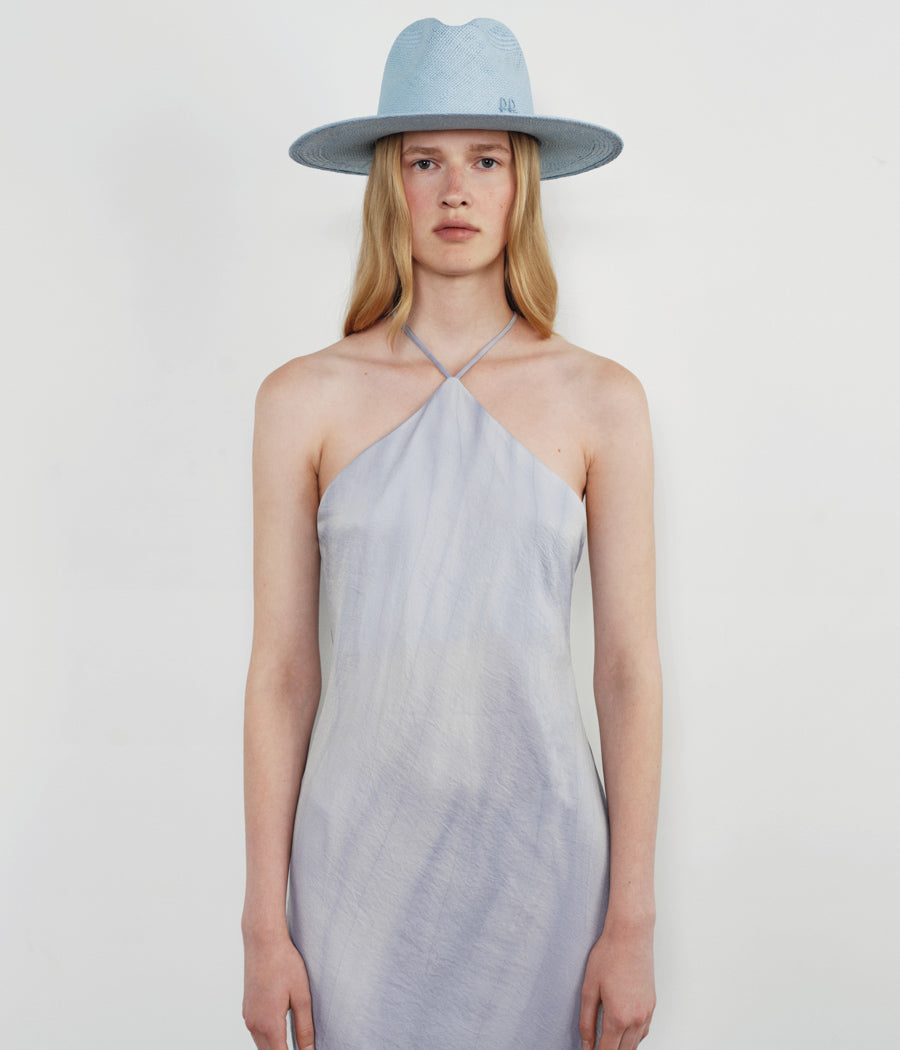 Ruslan Baginskiy SS/R 2023, Monogram-embellished Fedora Hat FDR077-STR-SRB-XS Ruslan Baginskiy